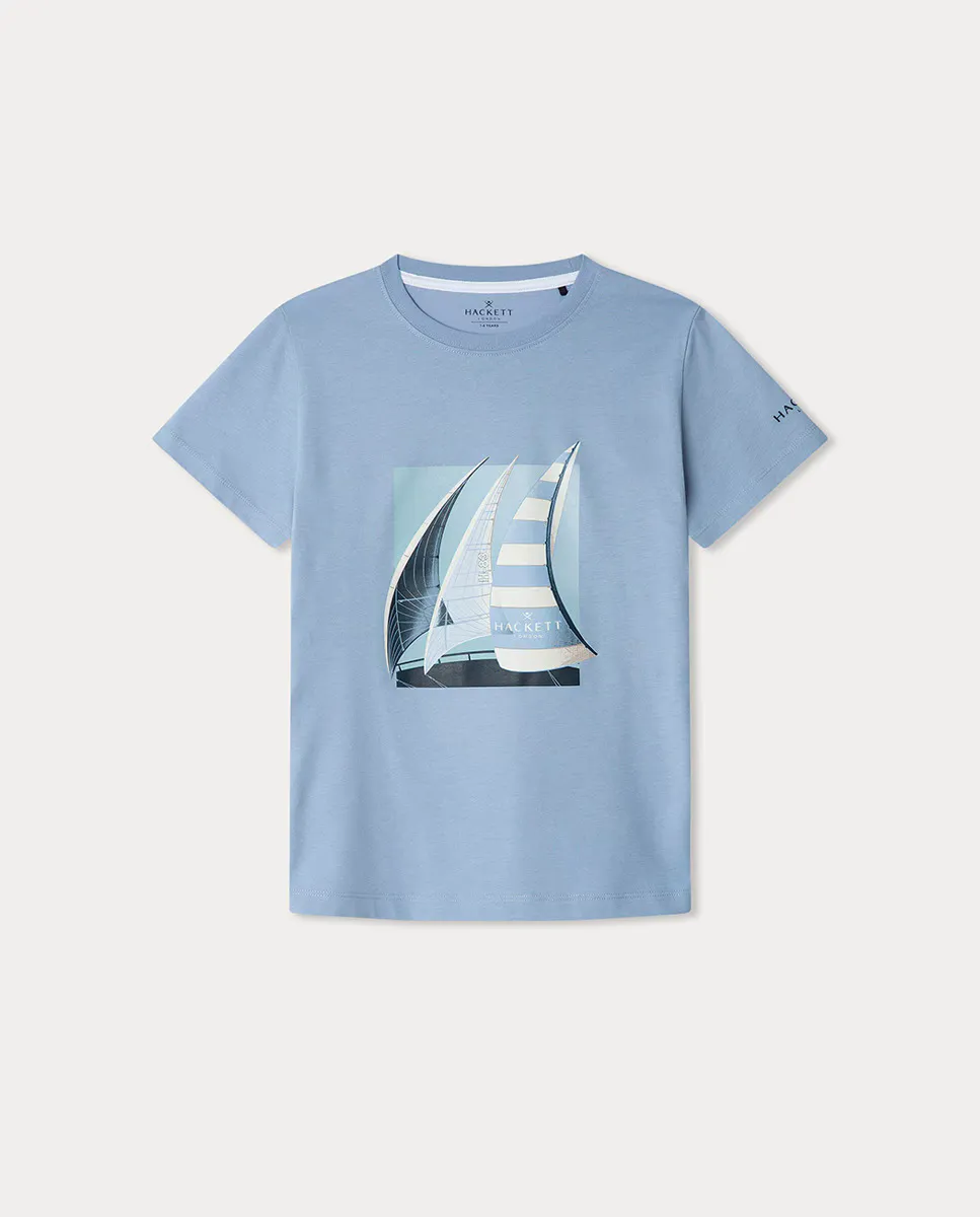 

Футболка Boy's 3 Sail Hackett, голубой