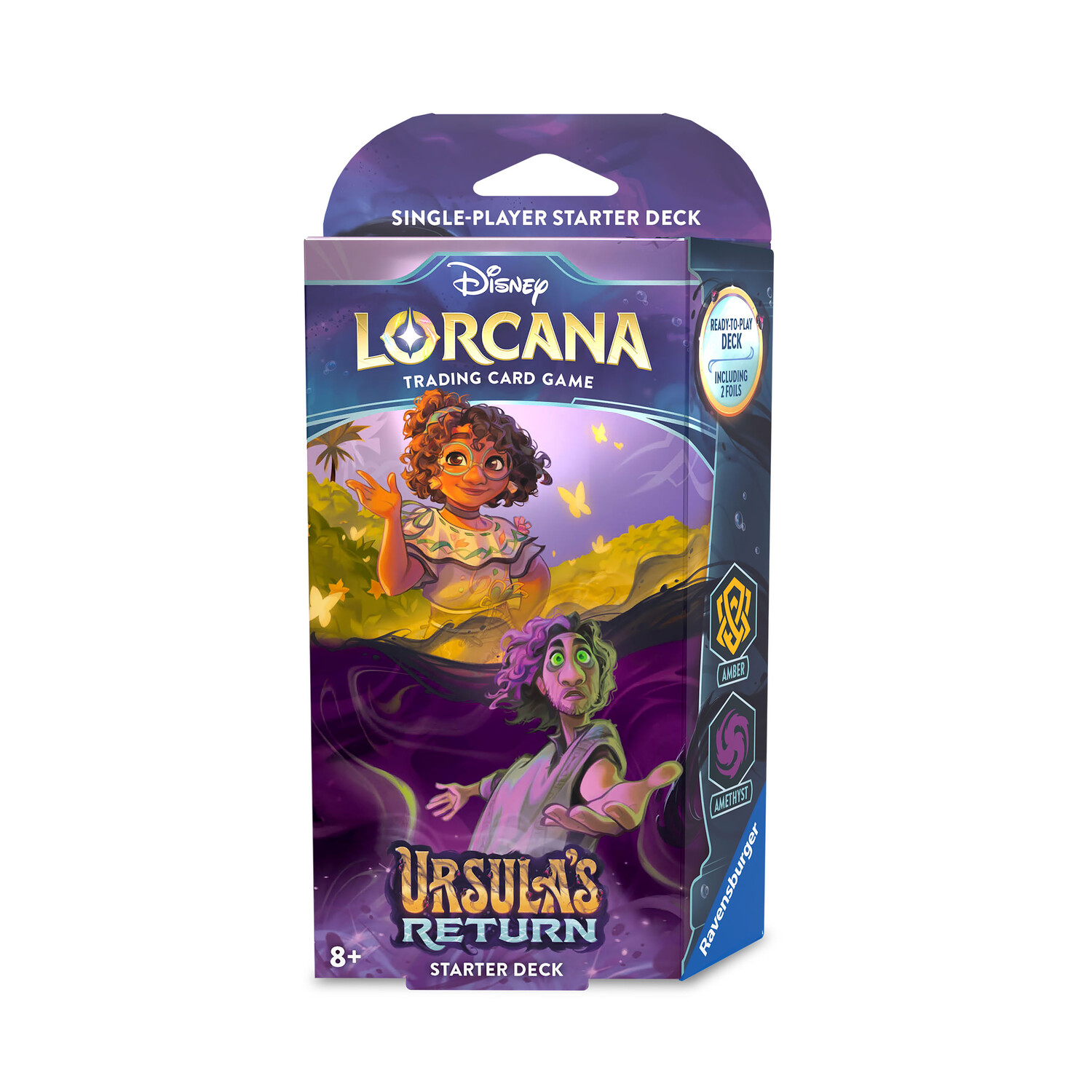 

Стартовый набор Disney Lorcana Янтарь и аметист — коллекционная карточная игра Возвращение Урсулы