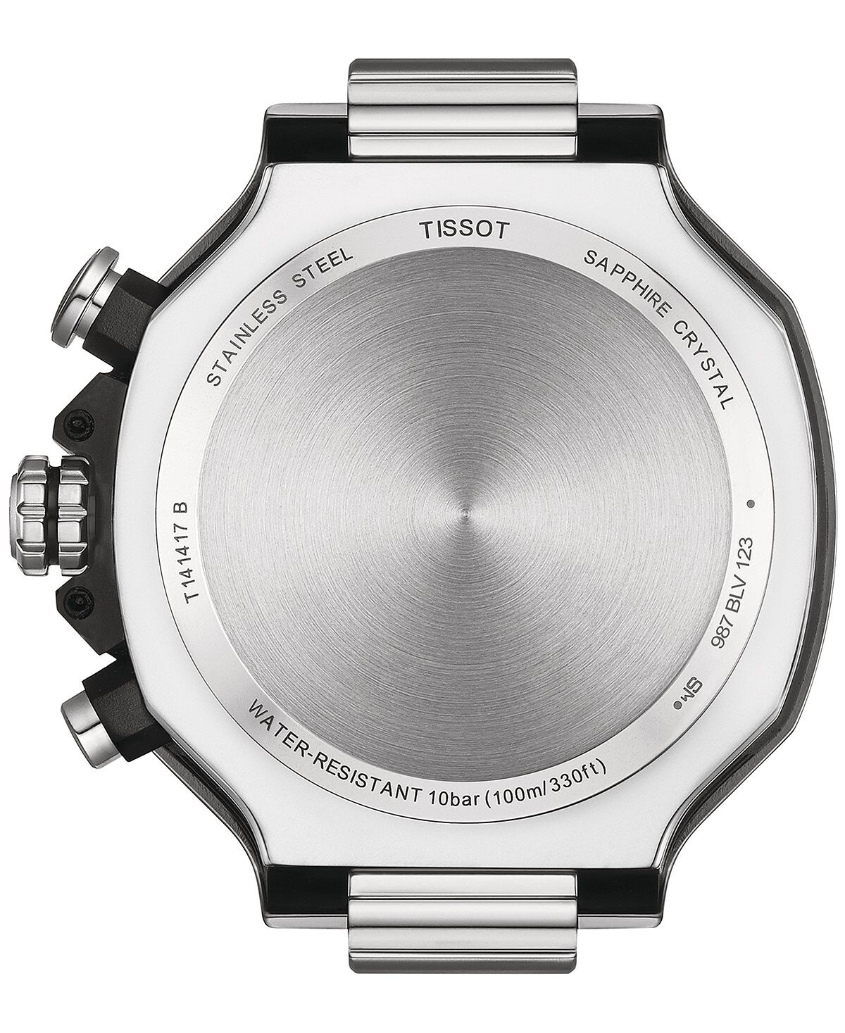 Мужские швейцарские часы с хронографом T-Race с черным ремешком, 45 мм Tissot — фото 3