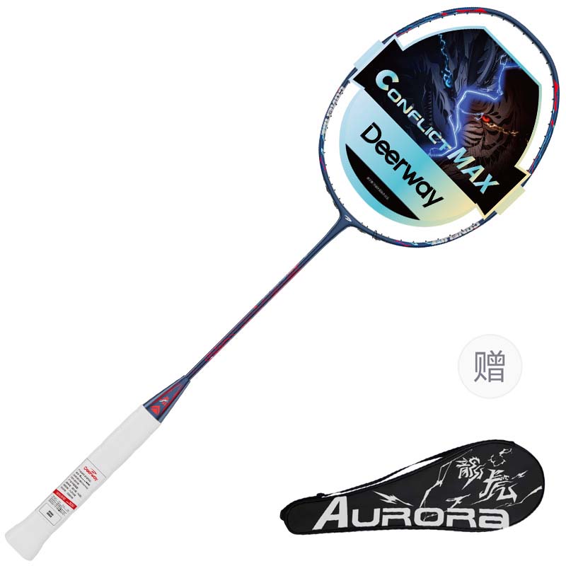 

DEERWAY Конфликт Тайгер Full Carbon бадминтонная ракетка Offensive Hard Head Entry Level Unisex 5UG5 Blue