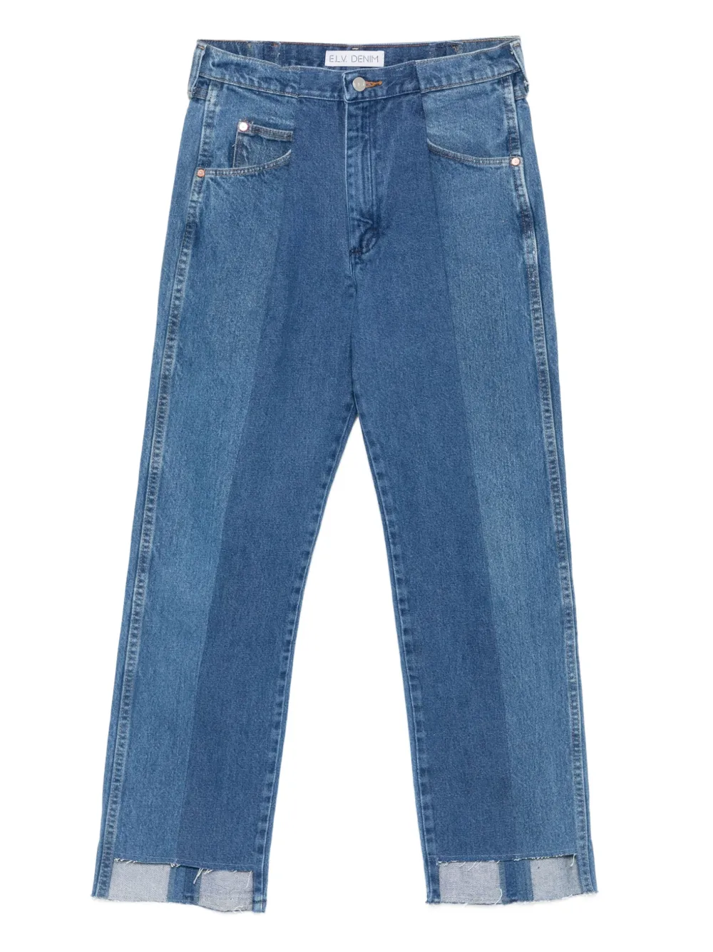 

Джинсы Audrey с асимметричным подолом E.L.V DENIM, синий