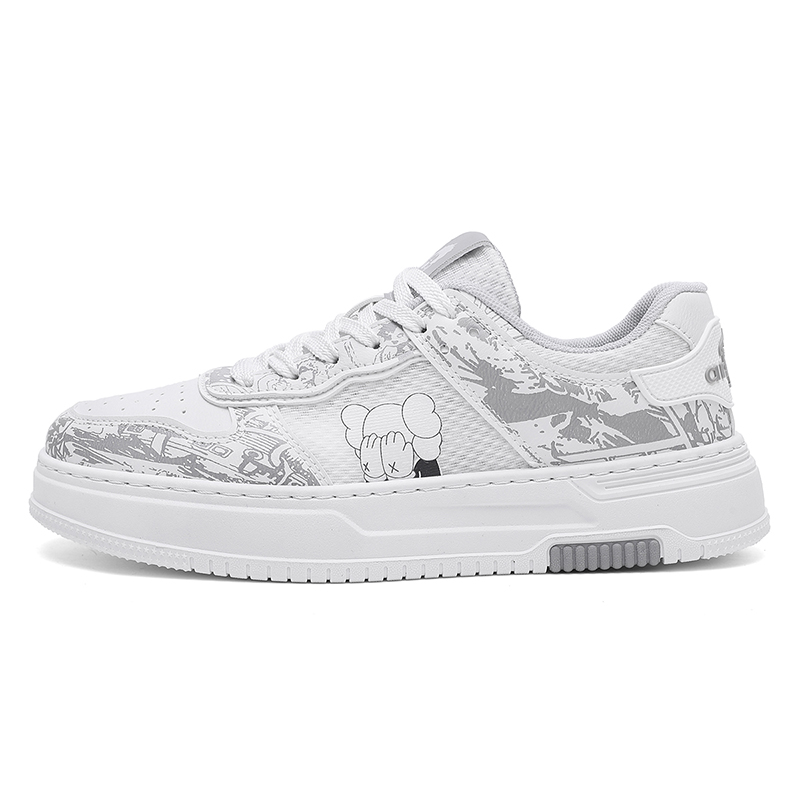 

Износостойкие низкие мужские кроссовки Boogie Bear, White Gray