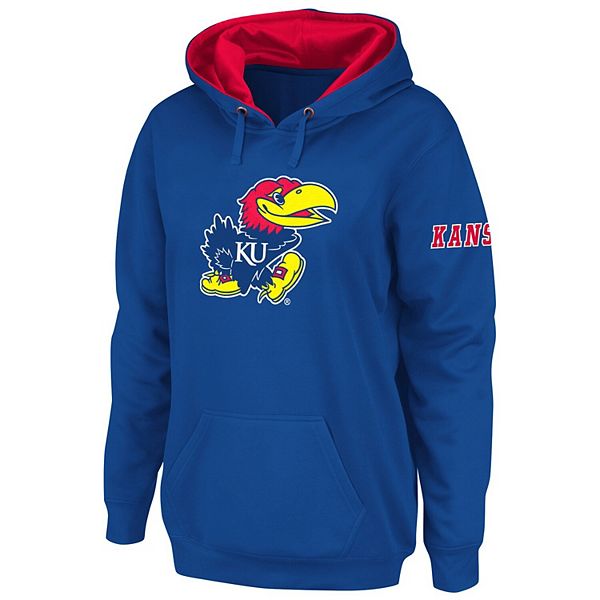

Толстовка с капюшоном Women's Royal Kansas Jayhawks Big Logo Stadium Athletic