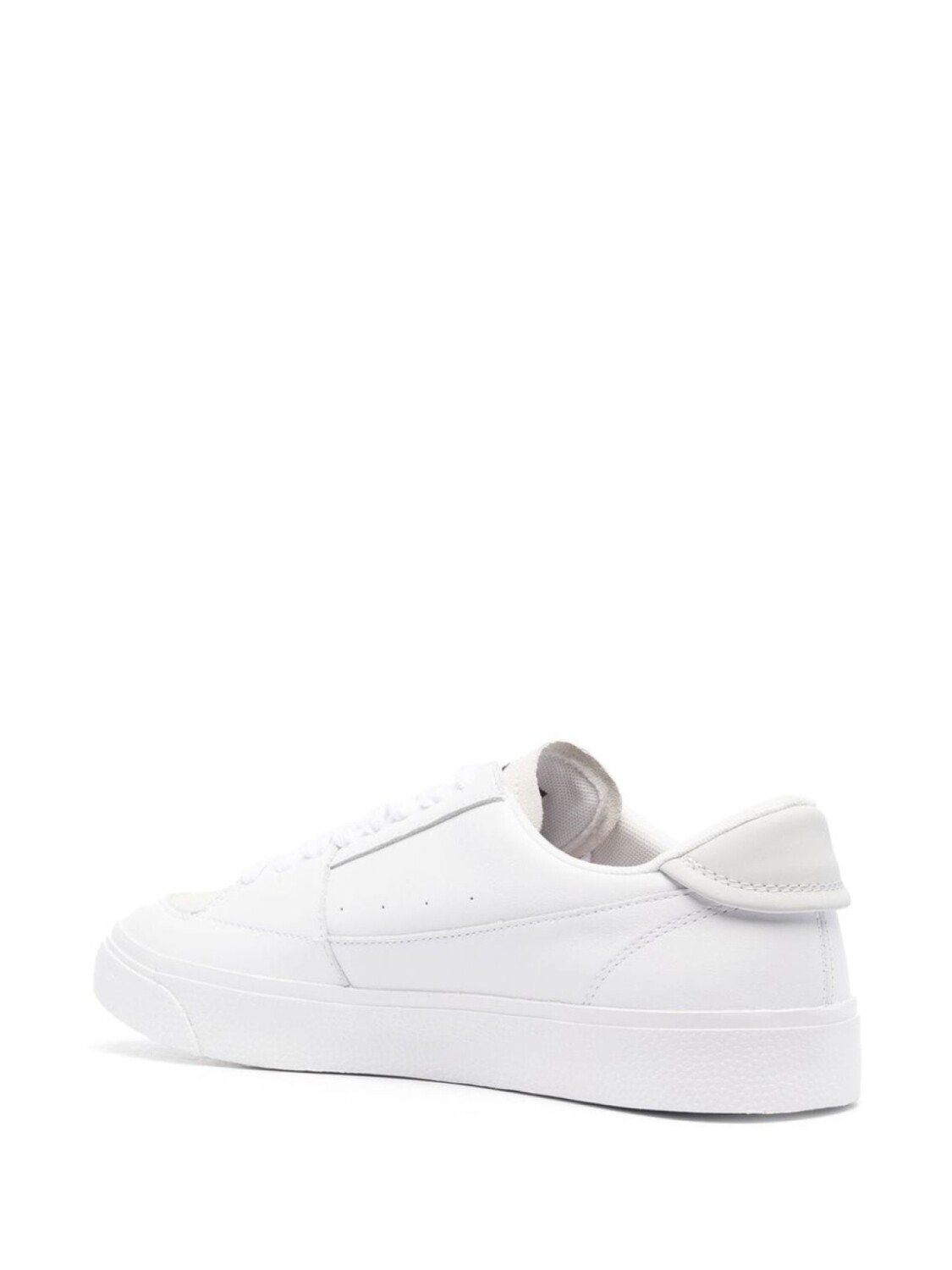 Tommy Jeans logo-detail low-top leather sneakers, белый — фото 3