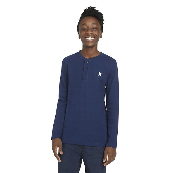 

Термобелье для мальчиков 8-20 лет с длинным рукавом и воротником хенли Hurley, Blue