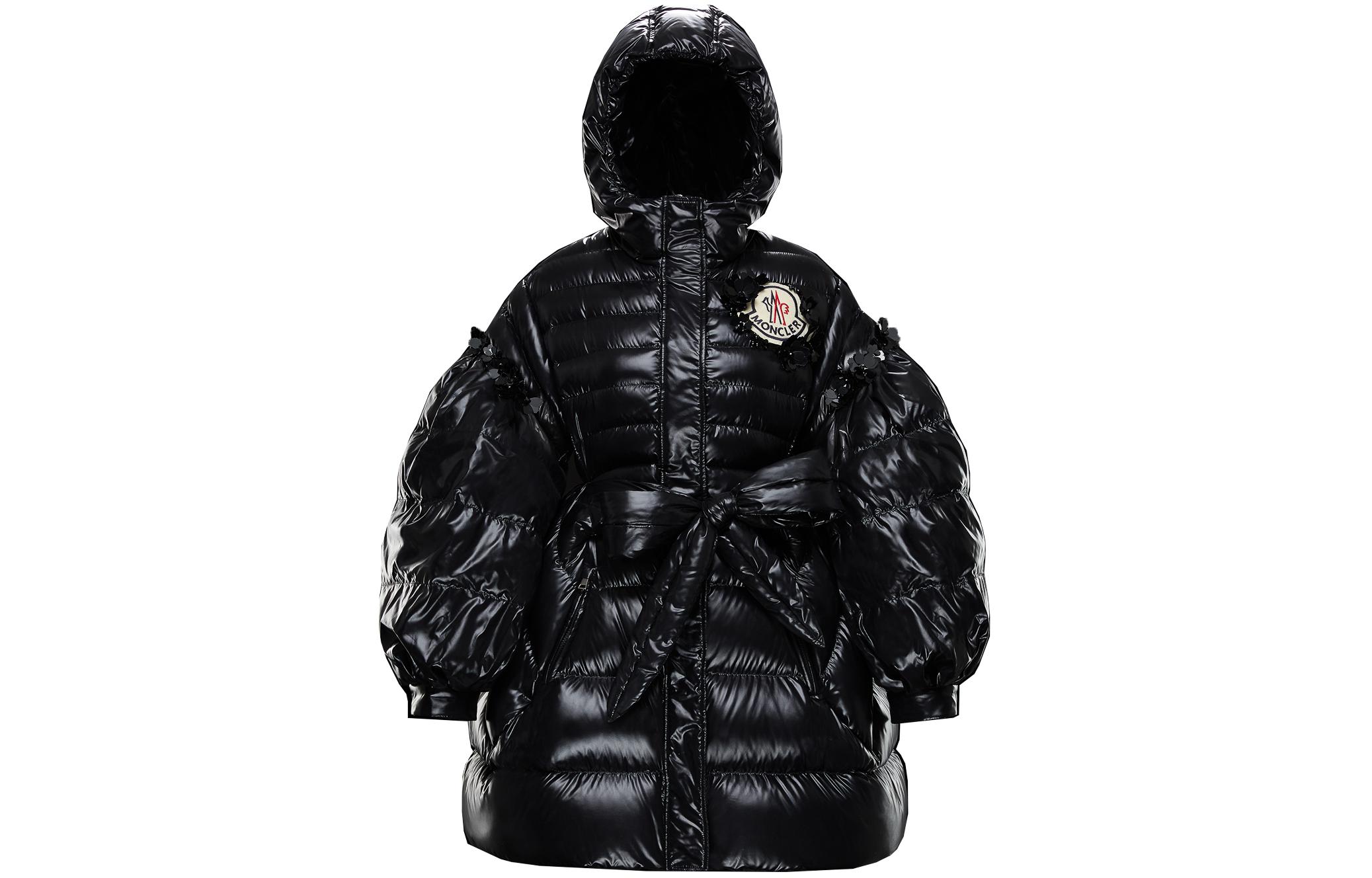 

Пуховик женский черный Moncler