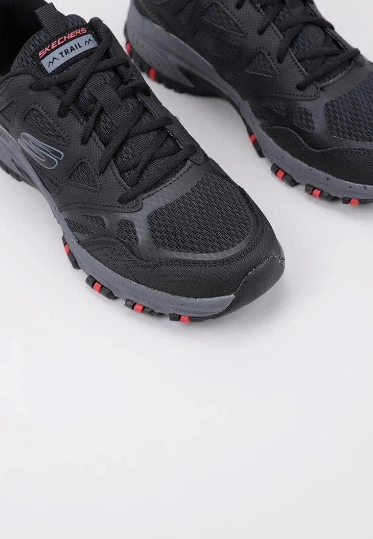 Мужские кроссовки Skechers Hillcrest, Black Leather Mesh Synthetic Charcoal Trim — фото 2