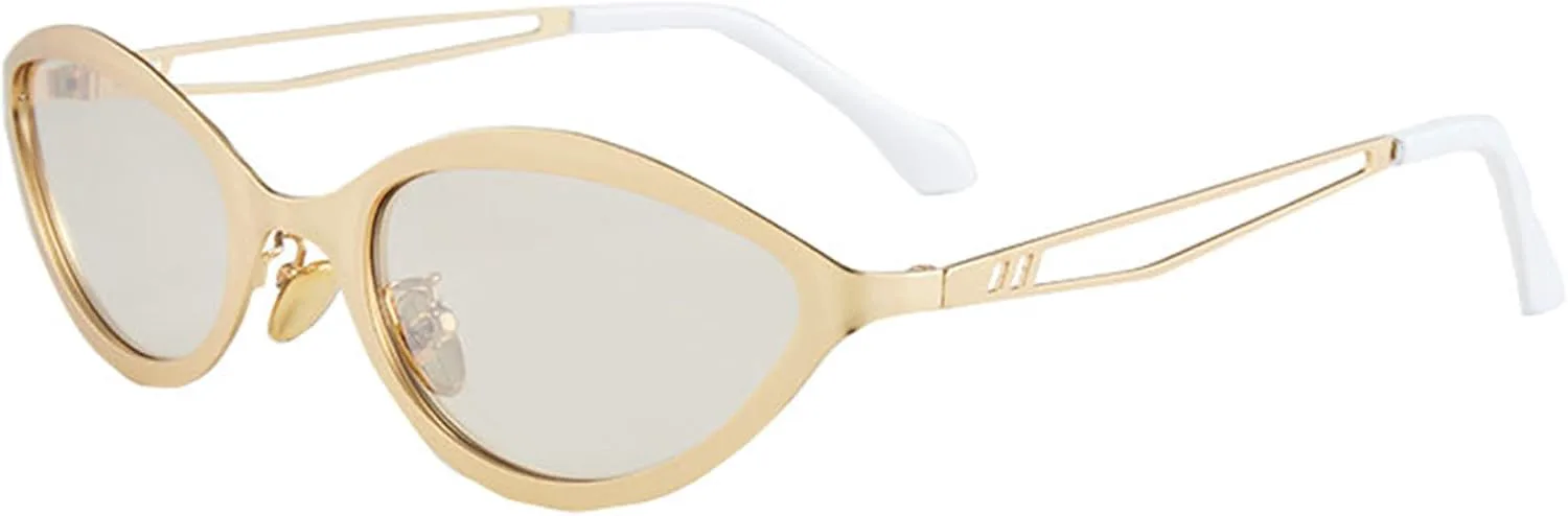 

Солнцезащитные очки «кошачий глаз» Helena, дизайнерские, в маленькой металлической оправе, модные солнцезащитные очки для женщин, защита от ультрафиолета UV400, C3