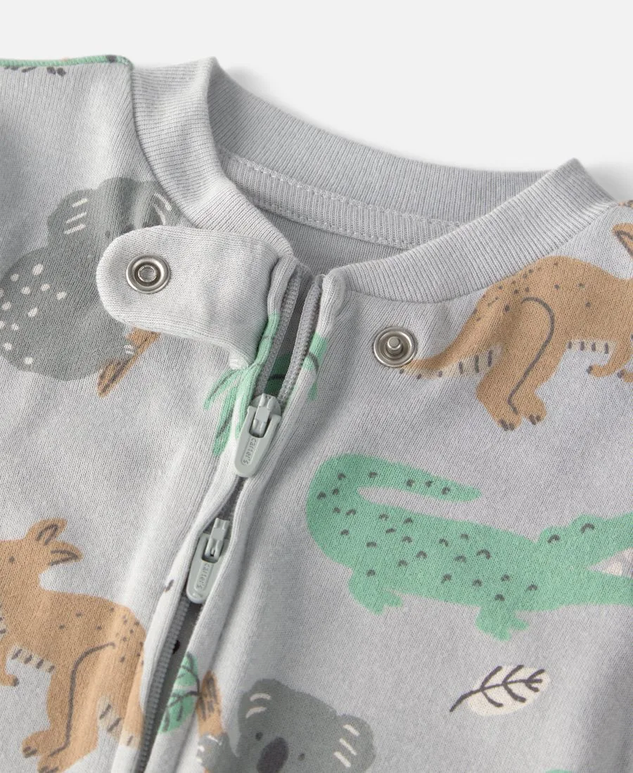 Little Planet by Carters Baby Boys' Organic Cotton Aussie Friends Sleep and Play Carter's, серый — фото 3