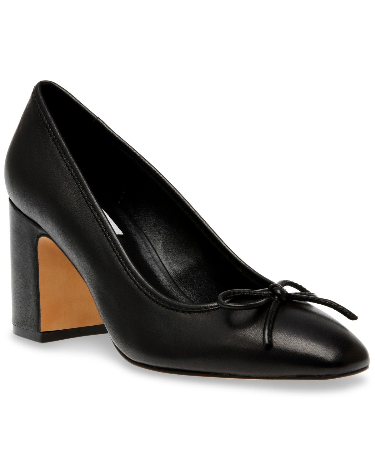 Стив Мэдден Женские туфли-лодочки черные с бантом Steve Madden — фото 4