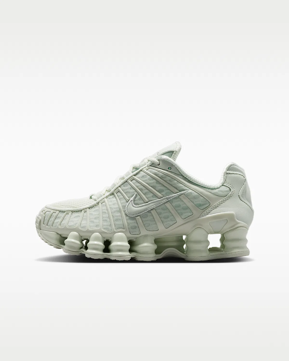 Детские кроссовки Nike Shox TL, Spruce Aura/Light Silver/Metallic Silver/Spruce Aura