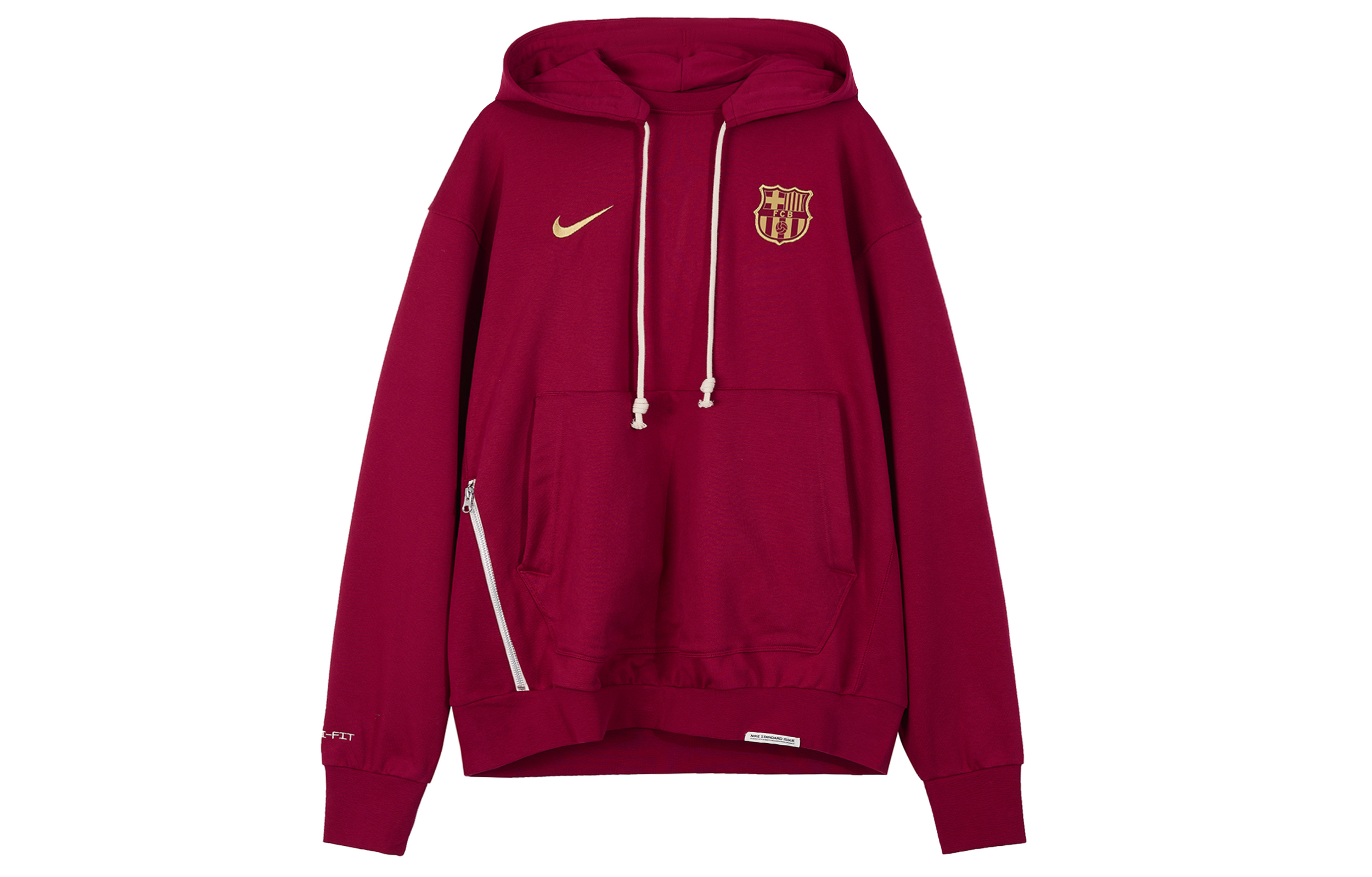 

Толстовка свободного кроя на молнии с капюшоном Fc Barcelona Dri Fit Nike, Noble Red