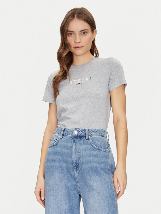 

Футболка обычного кроя W5RI54 J1314 Guess Jeans, серый