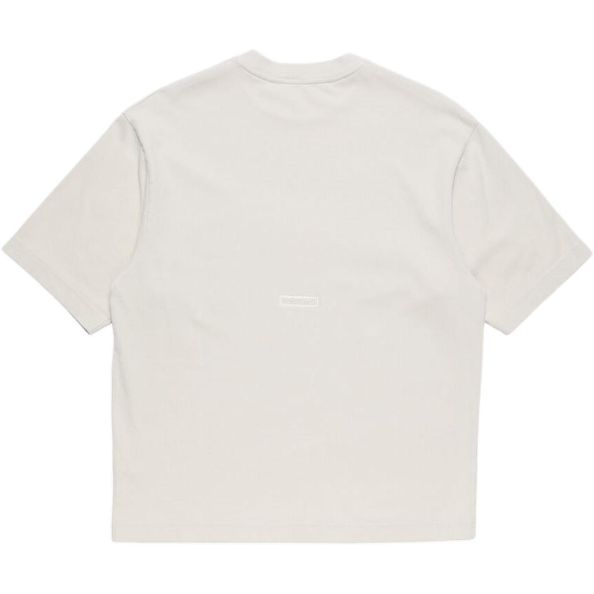 Acne Studios Футболки унисекс, светло-бежевый, с круглым вырезом — фото 3