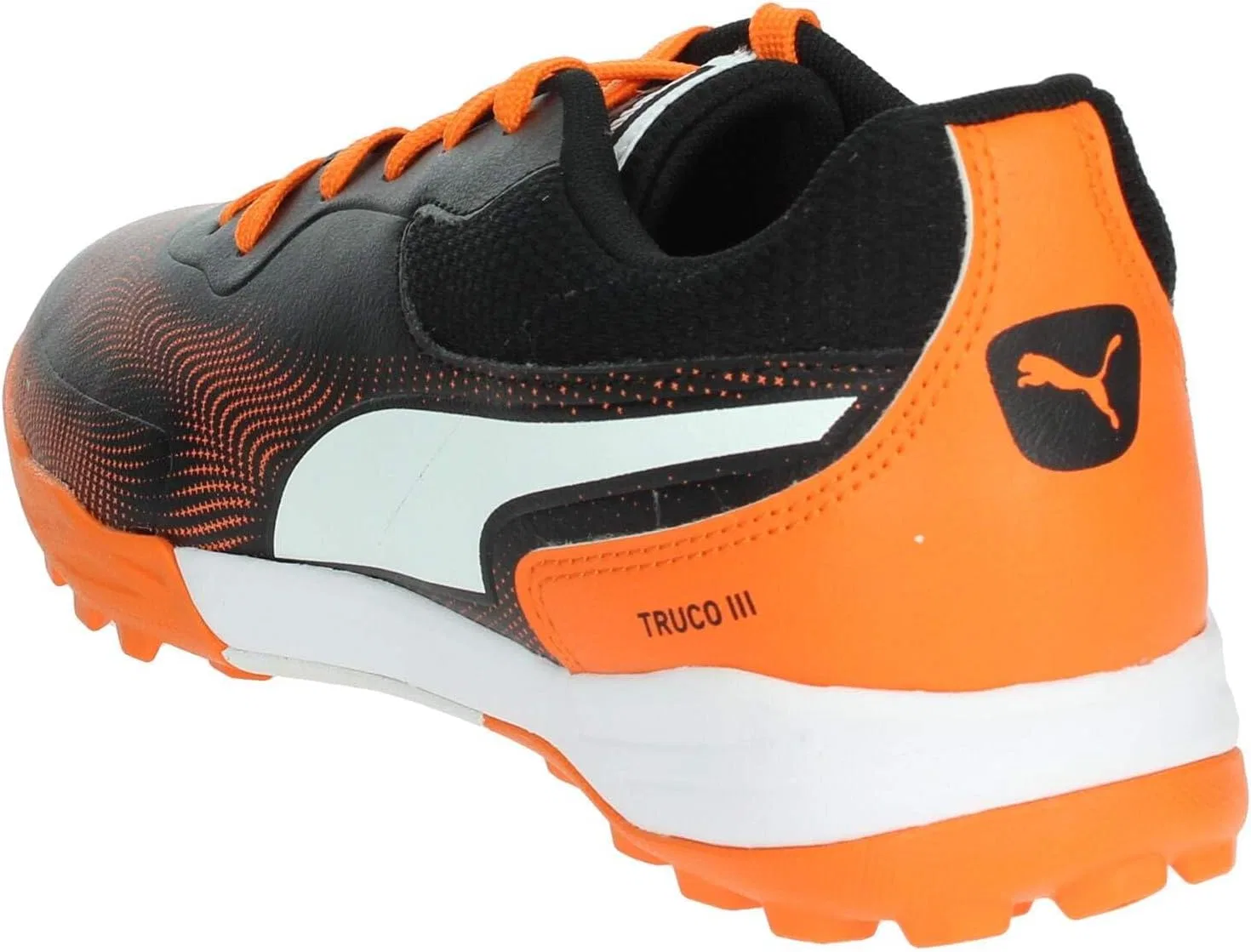 Кроссовки Puma Pressing IV TT, 04 Black Rickie Orange White — фото 2