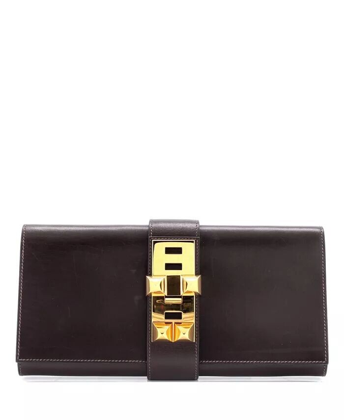 

29 Медор Клатч Коробка Теленок Pre-Owned HERMÉS, коричневый