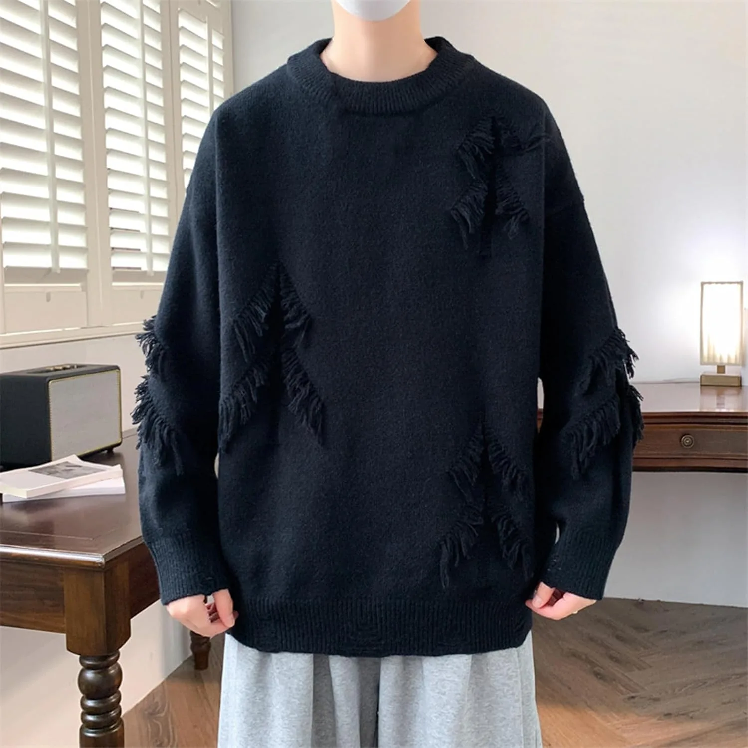 Свитшот Casual Long Sleeve для Unisex, свободный, винтажный — фото 2