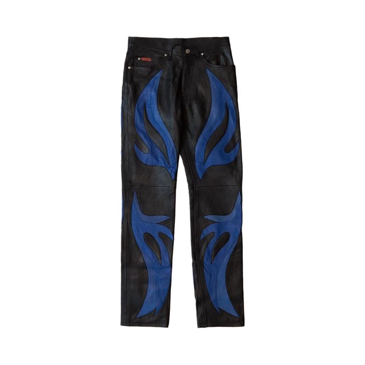

Брюки Martine Rose Appliqué Trousers 'Black/Blue', черный