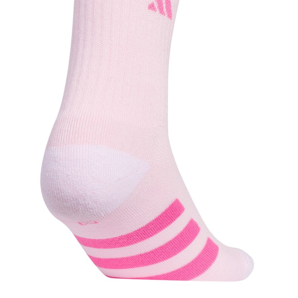 Набор из 6 спортивных носков adidas с мягкой подкладкой для девочек Adidas, цвет White Gray Magenta — фото 3