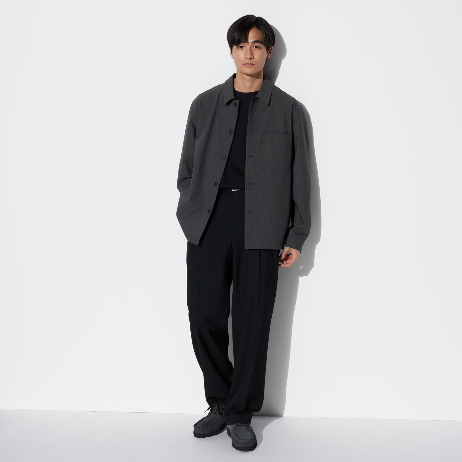 Куртка UNIQLO miracle air (airsense) эластичная, 08 темно-серый — фото 3