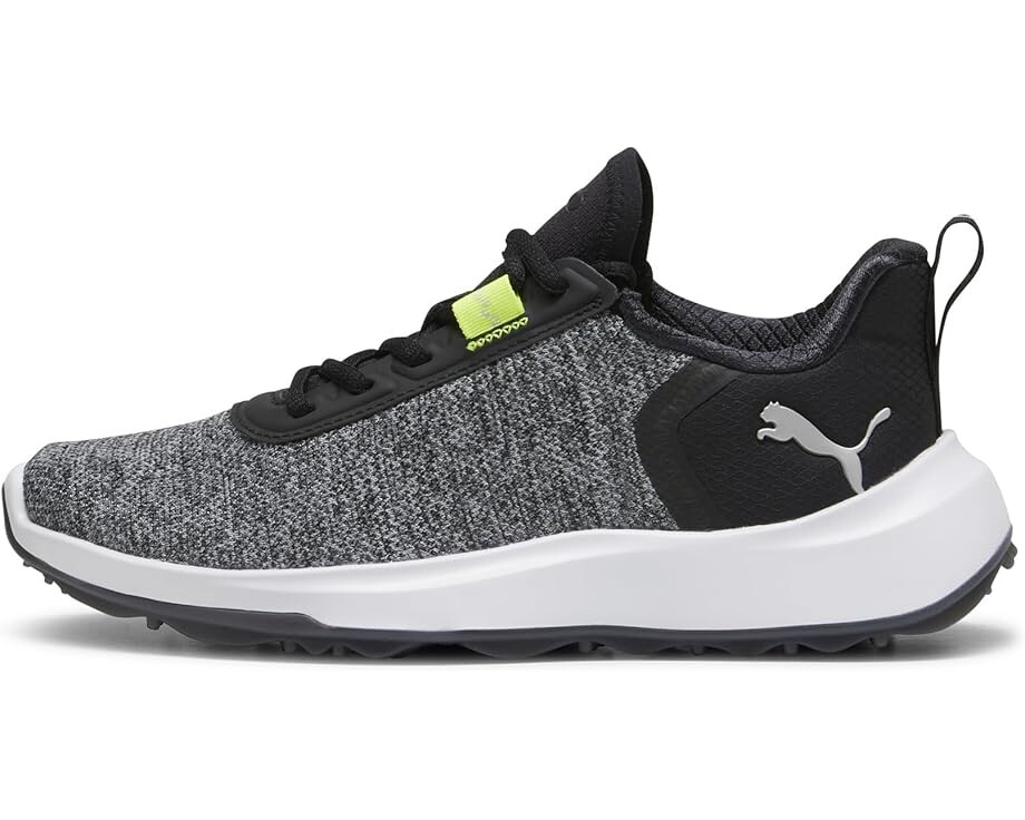 Кроссовки PUMA Golf Fusion Crush Sport Jr, цвет Puma Black/Electric Lime — фото 3