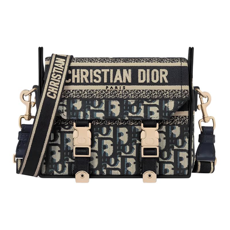 

DIOR Хлопковая кроссбоди сумка женская разноцветная