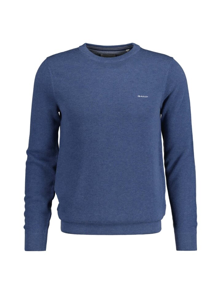 

Толстовка Gant Strickpullover, цвет Jeansblau Melange