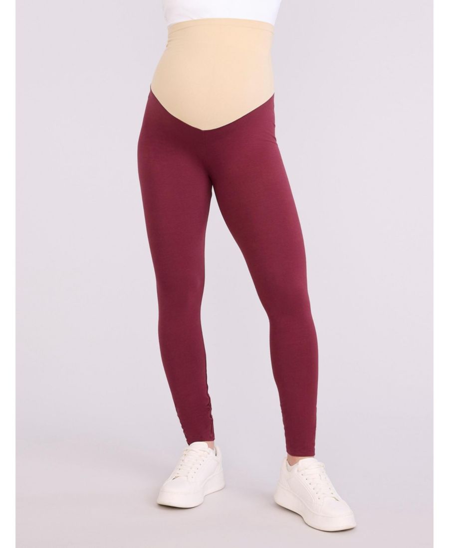 

Женские эластичные леггинсы Essential Stretch Secret Fit Over the Belly для беременных - Motherhood Maternity Motherhood Maternity, Tawny port