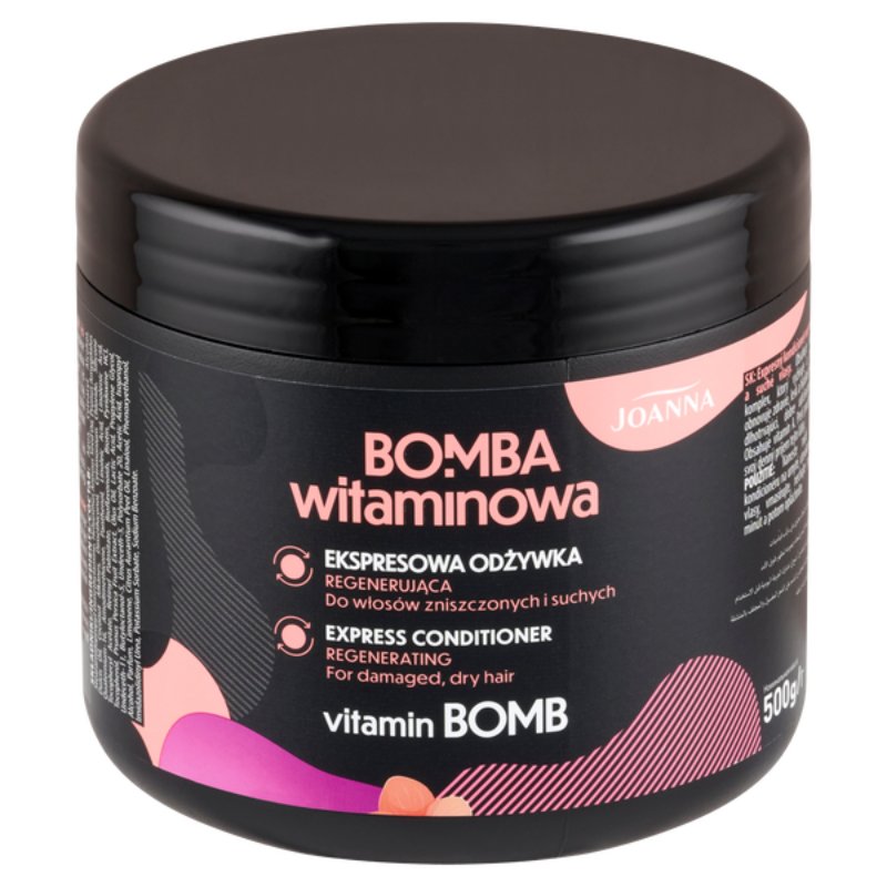 Joanna Vitamin Bomb Express Восстанавливающий кондиционер для сухих и поврежденных волос 500 г — фото 2