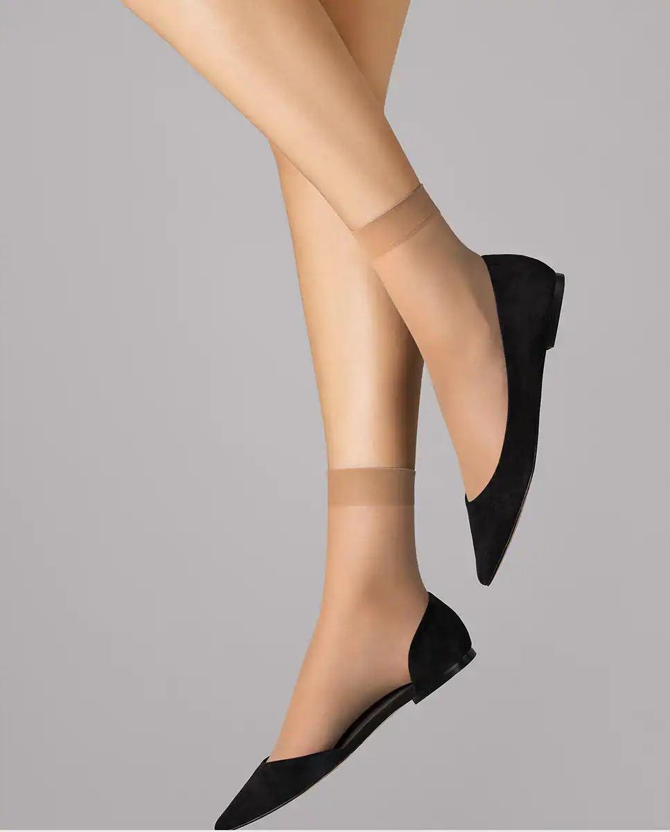 

Матовые мини колготки 10D Wolford, бежевый
