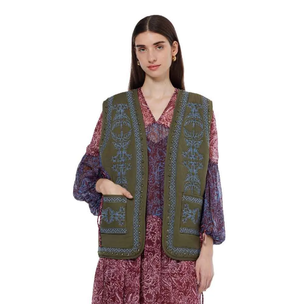 

Жилет Scotch & Soda Floral, зеленый