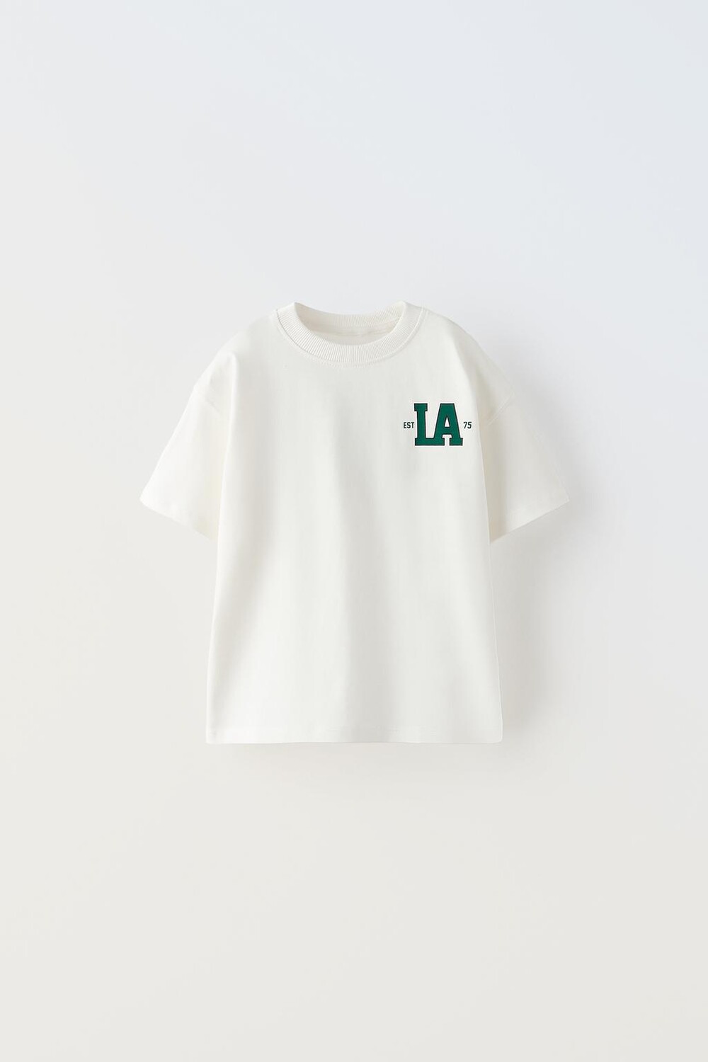 

Университетская футболка ZARA, белый