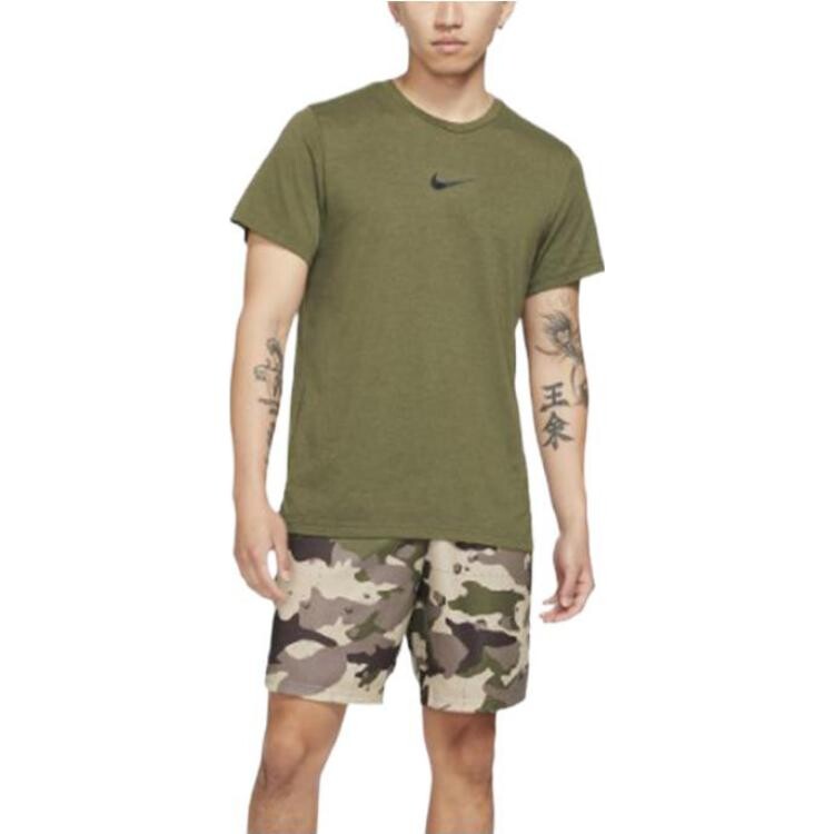 Футболка Dri-Fit мужская зеленая Nike, зеленый — фото 3