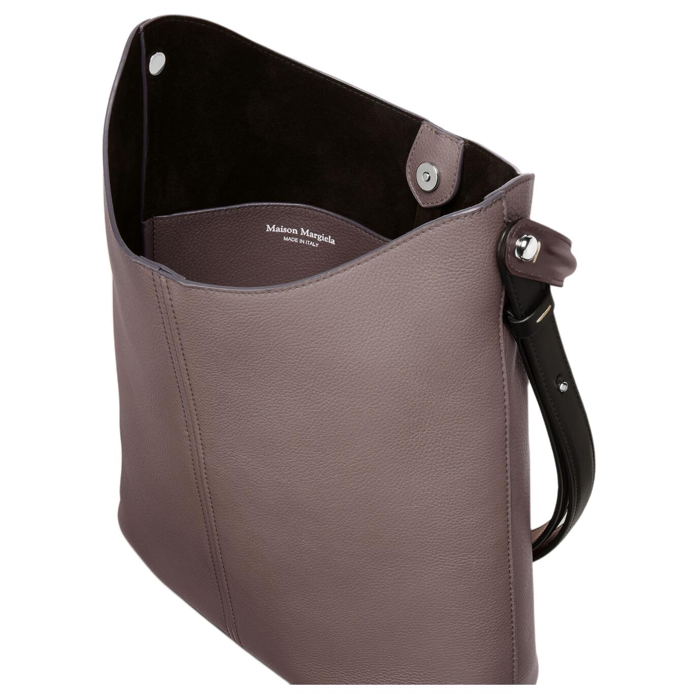 Maison Margiela Сумка HOBO из телячьей кожи, женская коричневая сумка через плечо — фото 4