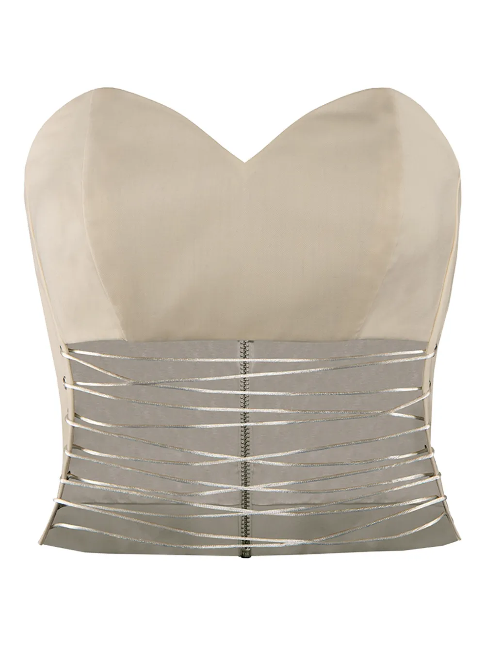 

Корсетный топ на шнуровке Vestiaire D'Un Oiseau Libre, нейтральный