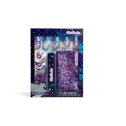 

НАБОР ДЛЯ НОГТЕЙ MARTINELIA GALAXY DREAMS И КОСМЕТИЧКА Красочный детский набор лаков для ногтей с косметичкой - Идеальный подарок для девочек