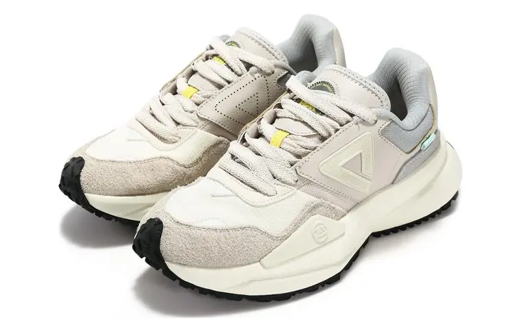 Кроссовки PEAK 70S Lifestyle Shoes Men Low-top Off White/Khaki, белый/хаки — фото 3