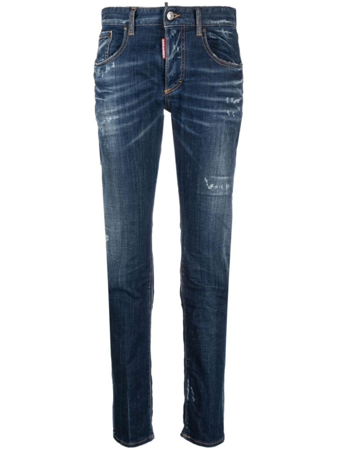 

Dsquared2 прямые джинсы с заниженной талией, синий