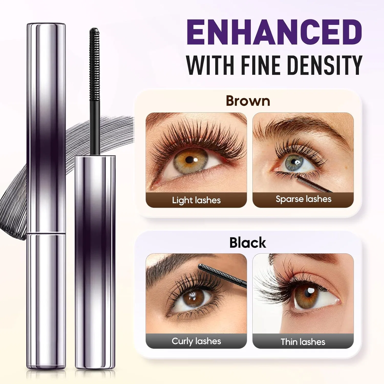 3D металлическая тушь для ресниц 2026 Curling Eyelash Iron, водостойкая, черная Comenem, Black — фото 4