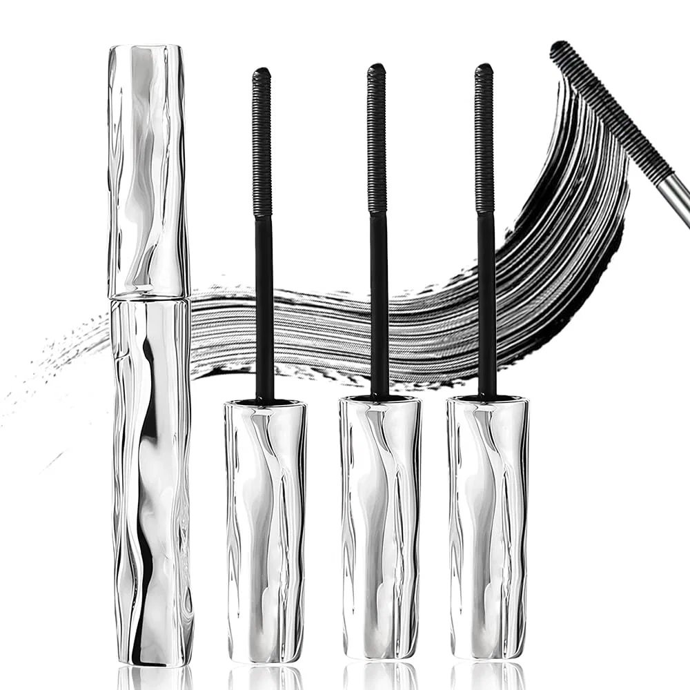 Черная тушь для ресниц с металлической щеточкой, 3 шт. Aspringe, 3 Pieces.