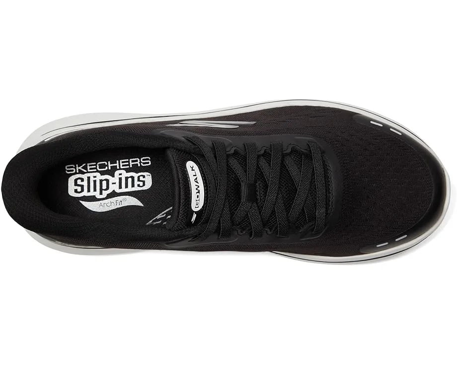 Кроссовки SKECHERS Performance Go Walk Arch Fit N-joy Nobend Hands Free Slip-in, Black/White — фото 2