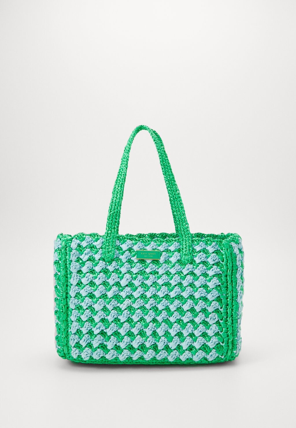 

Сумка для рук High Tide Striped Crochet Raffia Medium Tote kate spade new york, цвет fresh greens multi