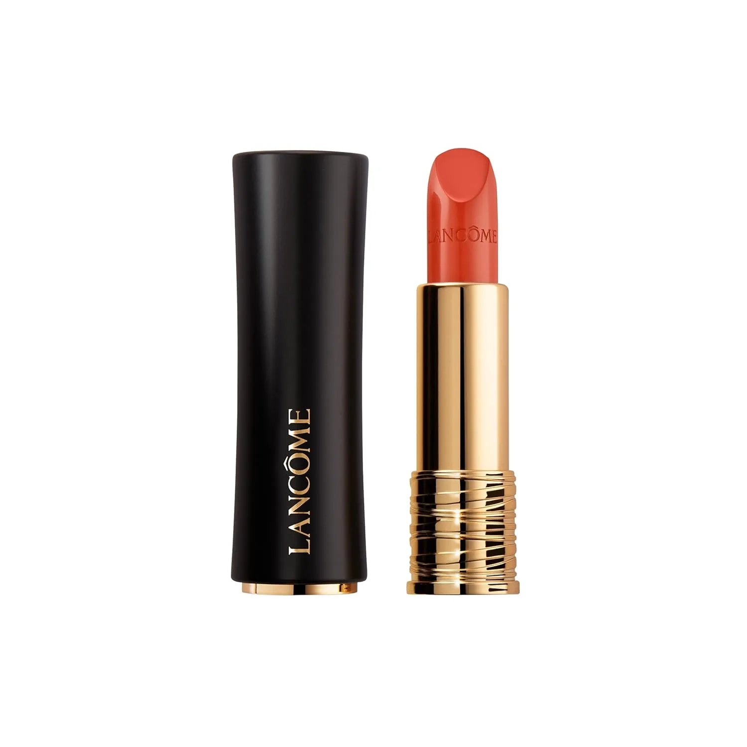 Увлажняющая кремовая помада Lancôme L'Absolu Rouge - стойкость к размазыванию и сияющий финиш - комфорт до 18 часов., 196 French Touch: warm orange red