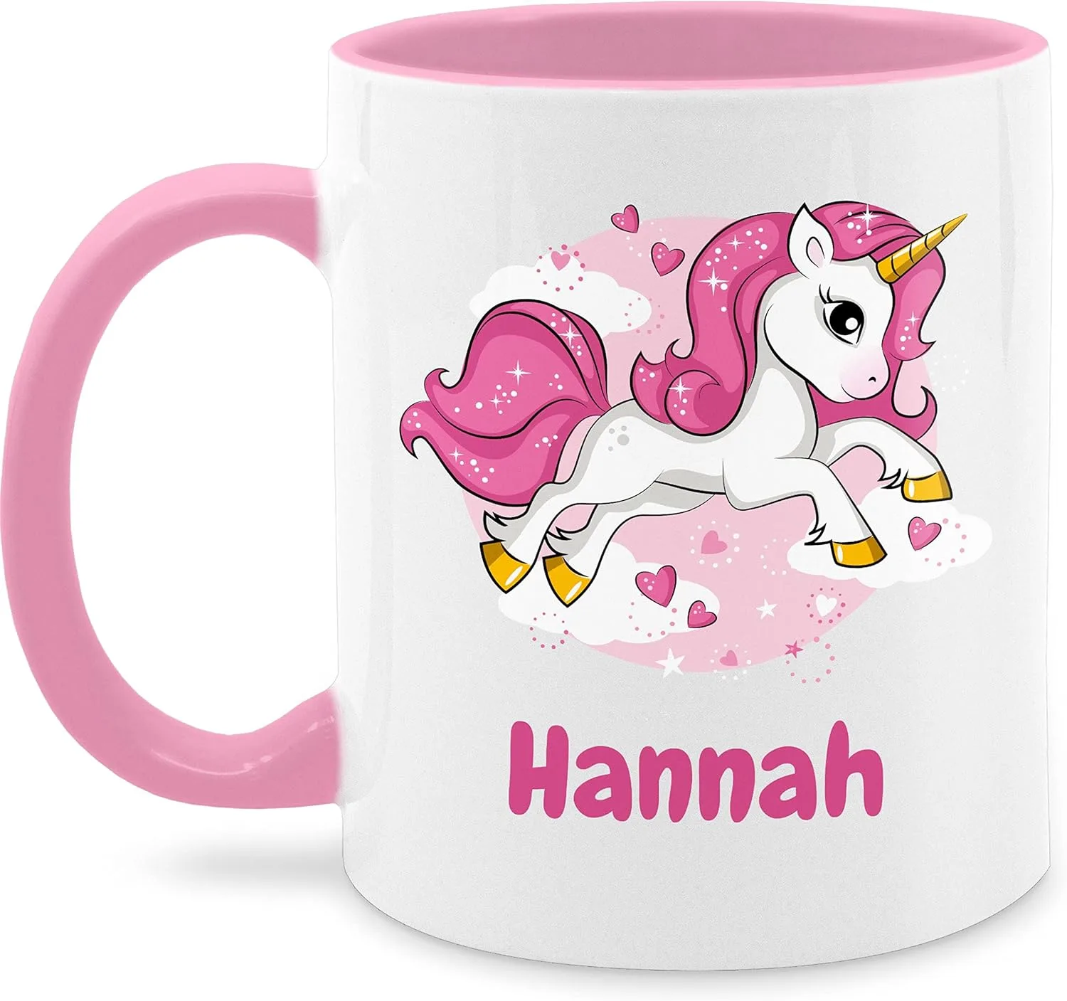 Кружка 325 мл – Unicorn Name I Unicorn I Unicorns – Pink Geschenk mit Namen personalisiert by Shirtracer