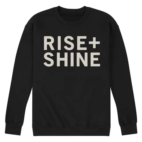 

Мужская флисовая толстовка с принтом Rise and Shine Licensed Character, черный
