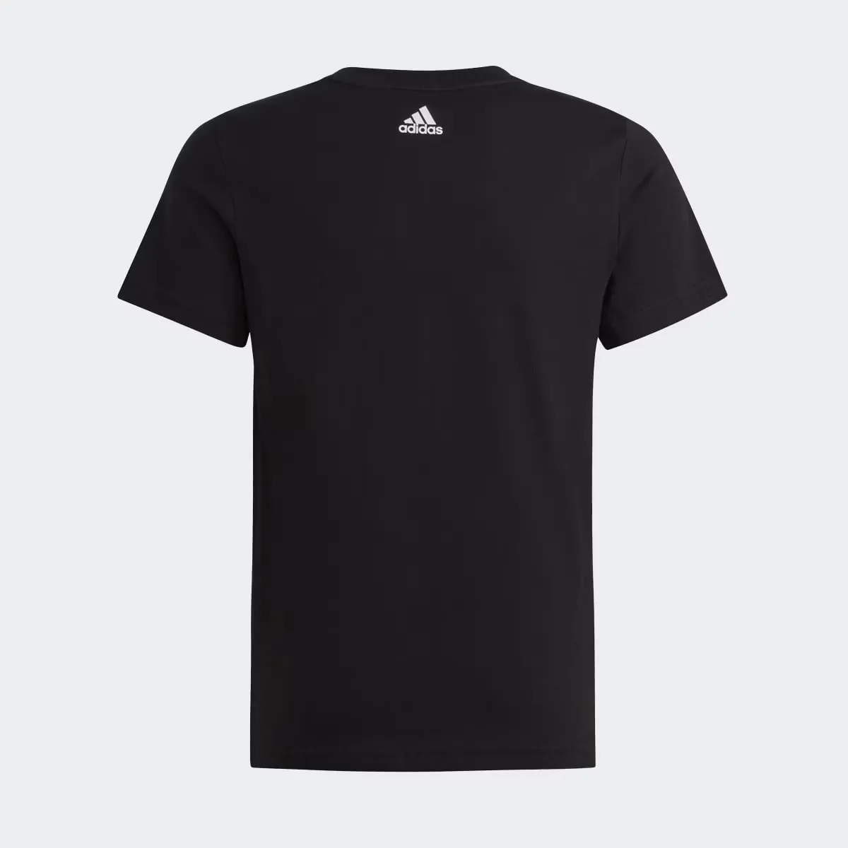 Детская футболка Adidas с линейным логотипом Essential, чёрный — фото 2