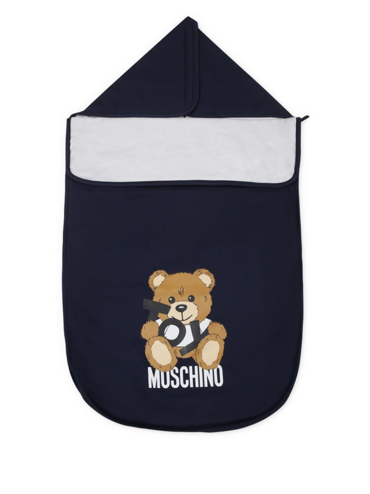 

Moschino Kids конверт для новорожденного с логотипом, синий