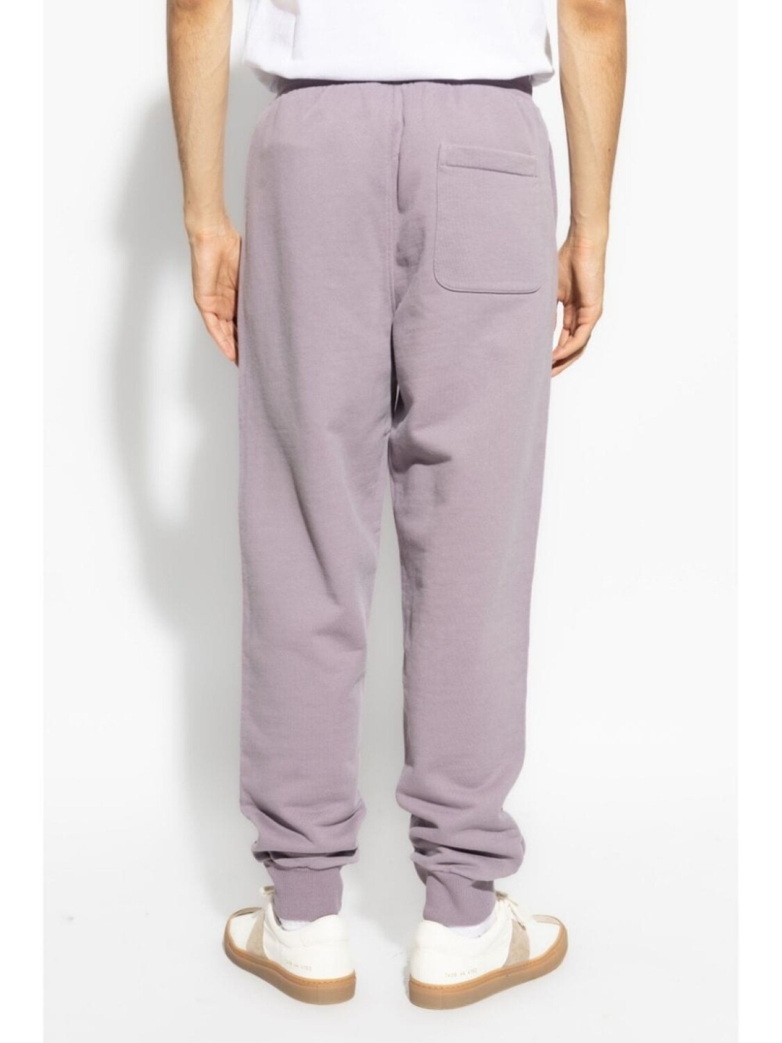 AMI Paris спортивные брюки с монограммой Ami de Coeur, фиолетовый — фото 4