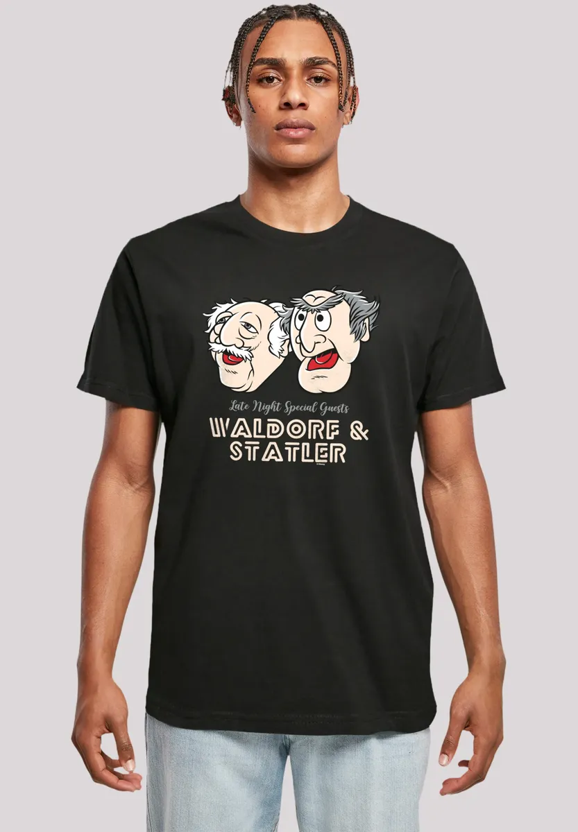 

F4NT4STIC Футболка "Disney Muppets Late Night Waldorf & Statler", премиум качество, черный