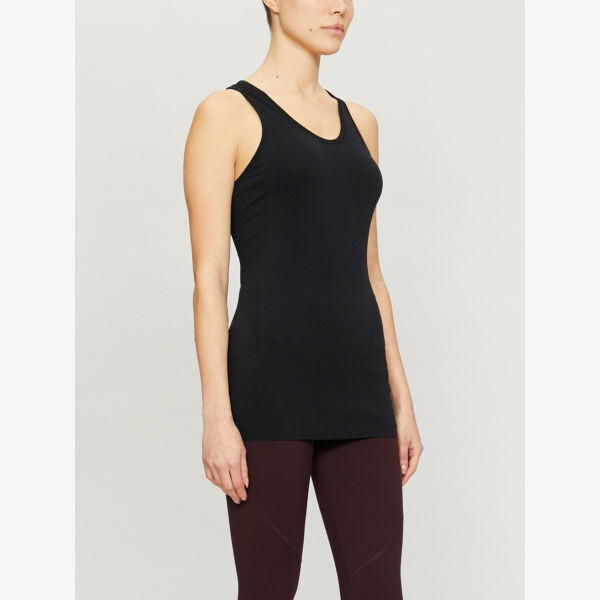 

Бесшовный топ Athlete из эластичного джерси Sweaty Betty, черный